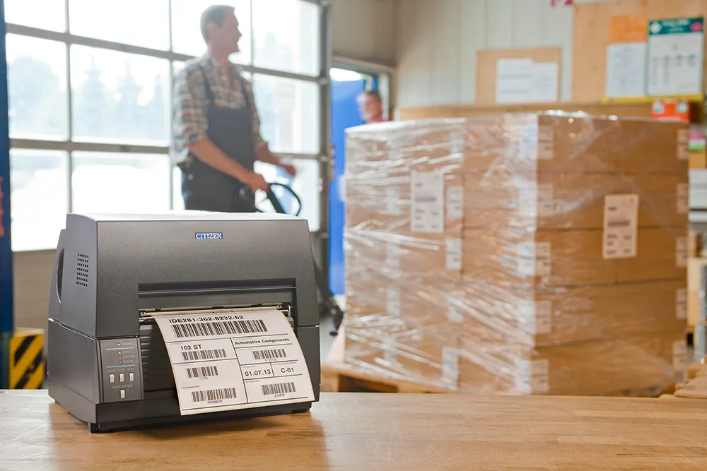 Shipping label printer